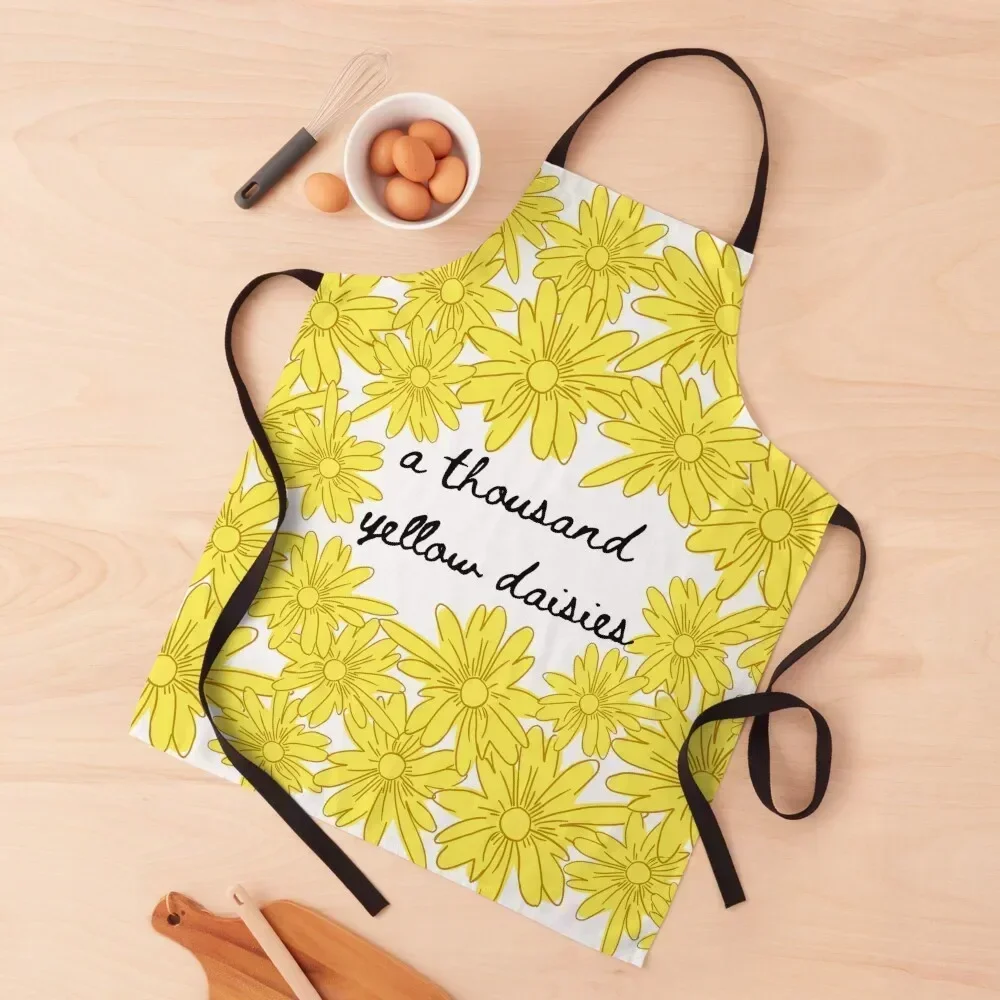 

1000 Yellow Daisies Apron Womens Dresses men Kitchen New 2022 Year kitchen and home Apron