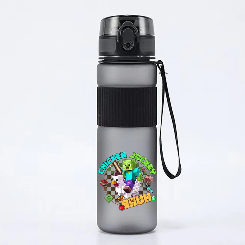 جديد Minecraftes Pixeles زجاجات مياه لعبة الكرتون الشكل زجاجات مياه الأولاد في الهواء الطلق كوب ماء رياضي هدايا عيد ميلاد الأطفال #4