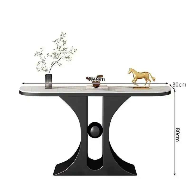 

Designer Luxury Entryway Corner Metal Table Hallway Glamor Console Tables Modern Marble Tavolo Quadrato Living Room Furniture