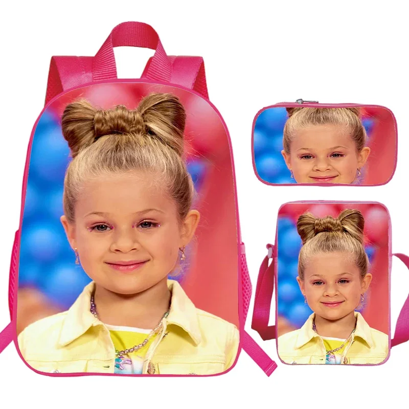 3pcs Set Kids Diana Show Print Backpack Children School Bags Large Capacity Students Daypack Boys Girls Bookbag Laptop Backpack