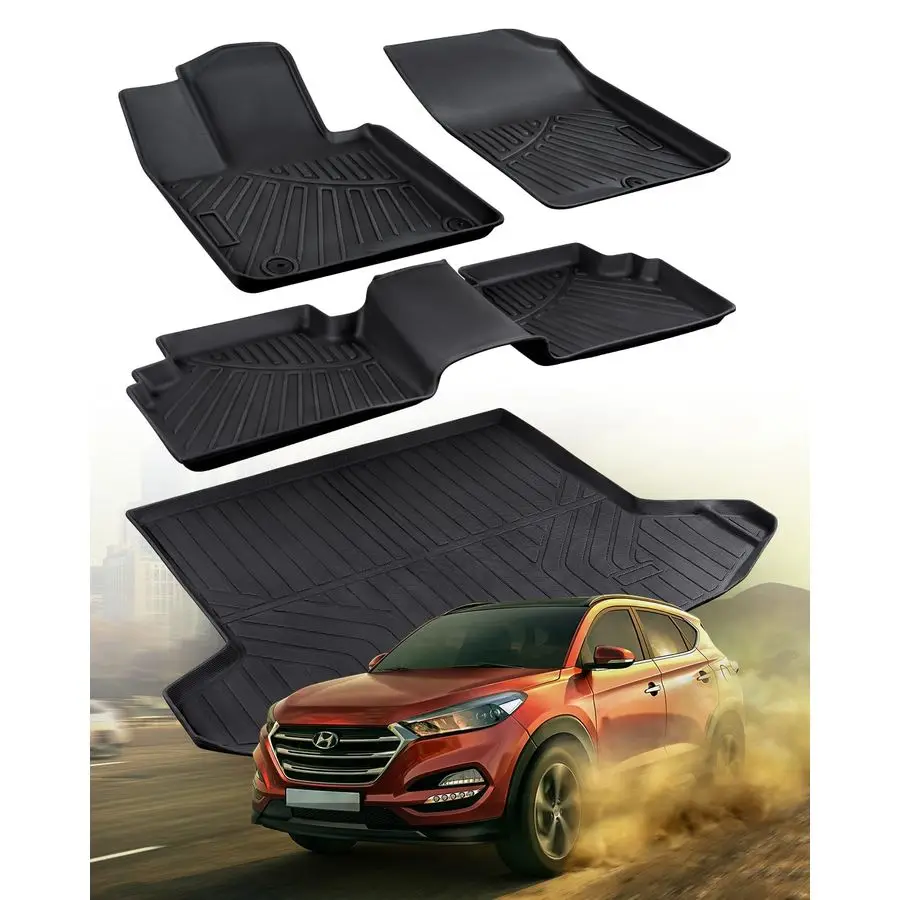 

Коврики в багажник с усилителем для Hyundai Tucson 20222025 2026Not для усилителя PHEV Hybrid. Резиновый полный комплект аксессуаров для Hyundai