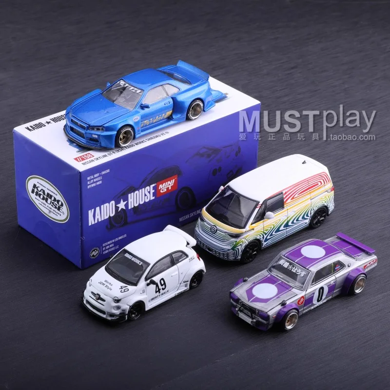 1:64 # 158 GTR R34 # 165 Nissan Skyline odlewany model samochodu ze stopu, dekoracja pokoju chłopca, ozdoba kolekcji dla dorosłych.