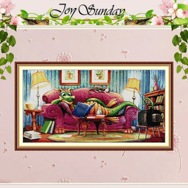 

Набор для вышивания крестиком «Повседневные узоры» (11CT, 14CT, 16CT), с предварительно нанесенным рисунком, набор для рукоделия DMC