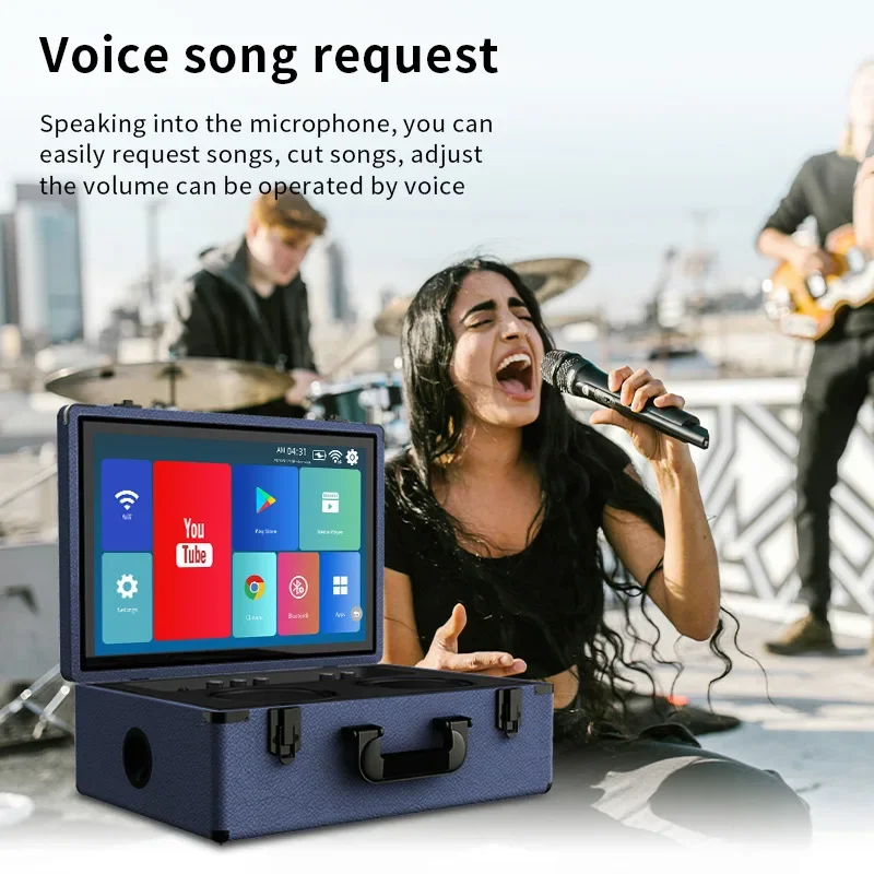 

60W 15.6'' Explosion-Proof Touch Display Screen Song Ordering Android All-In-One Machine Handheld Multifunctional Smart Speaker