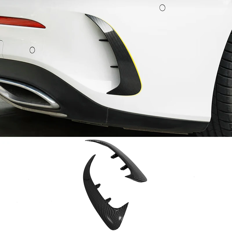Auto styling für Mercedes Benz EINE Klasse W177 Stamm Hinten Nebel Lampe Kühlergrill Lamellen Auto Lichter Abdeckungen Aufkleber Carbon Fiber zubehör