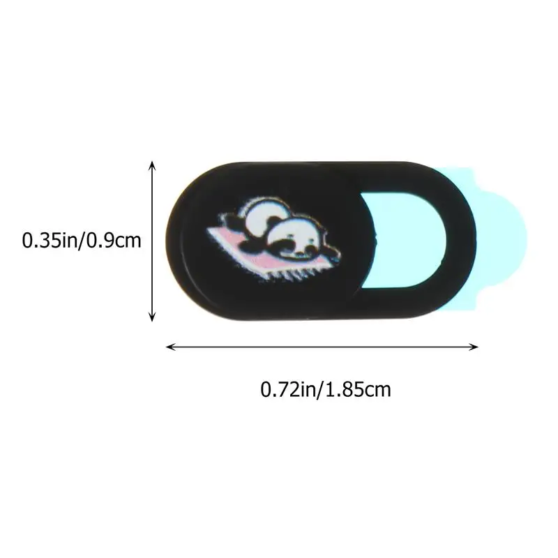 3pcs Slide Cover Cute Panda Pattern Privacy Protection Webcam Cover Sliding Webcam Cover Lenses Antispy Privacy Sticker