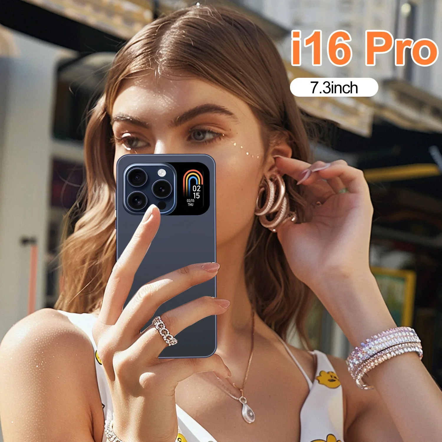 Hot Selling New I16 Pro Mobile Phone Smart Island Large Screen HD Dual SIM Dual Standby Smartphone Android Cheap Phone S22 Ultra