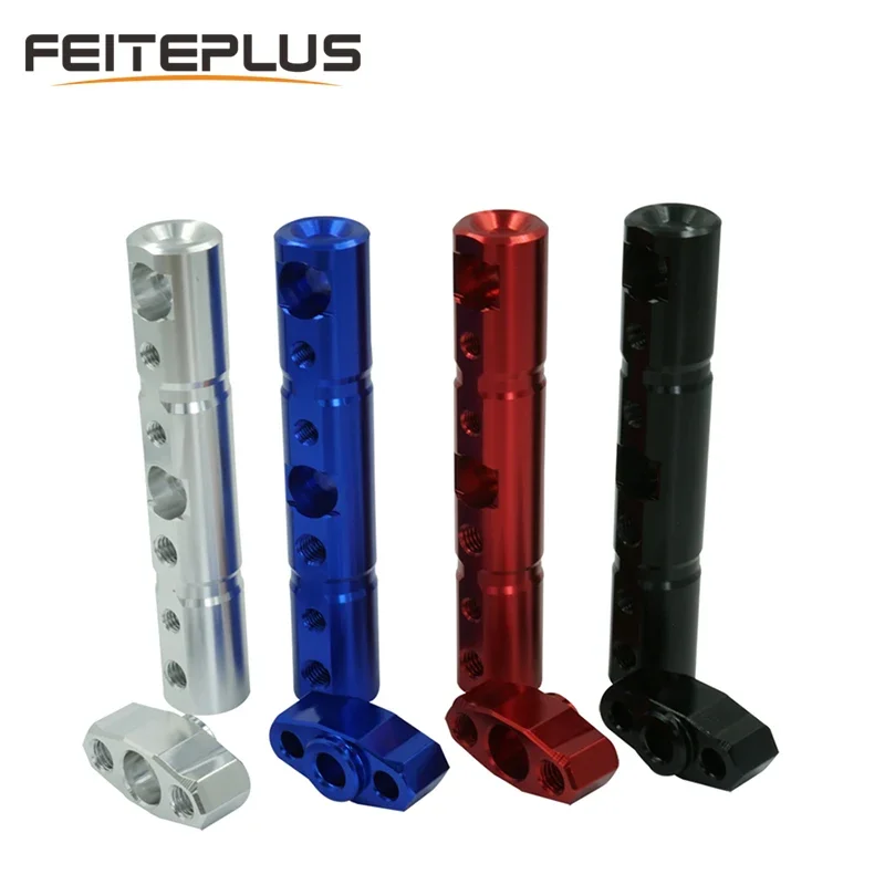 Universal Motorcycle 8mm/10mm Stem Mirror Mount Riser Multifunction Bracket Clamp Holder For Spot Light Headlight Side Mirrors