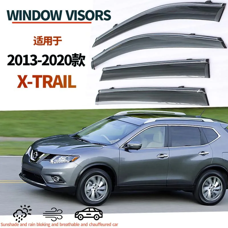 

For 2013-21 Nissan X-TRAIL T32 Rogue Window Deflector Decorative Accessories Easy Installation Window Visors