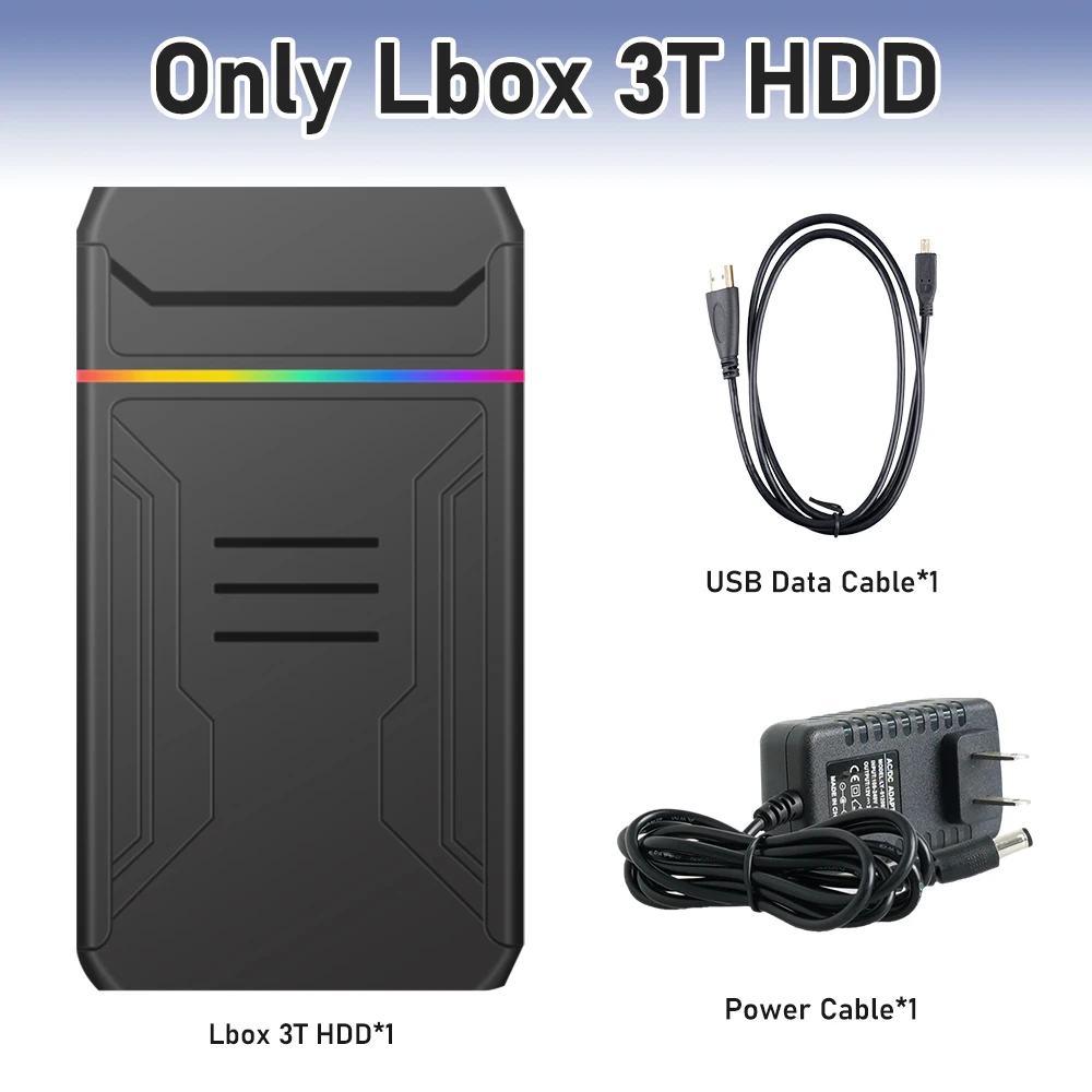 3TB Launchbox Portable Gaming HDD with 10107 Games 32 Emulators