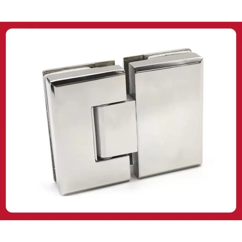 304 glass clamp 180 degree double opening hinge hinge tempered glass fixing clip folding door rust prevention