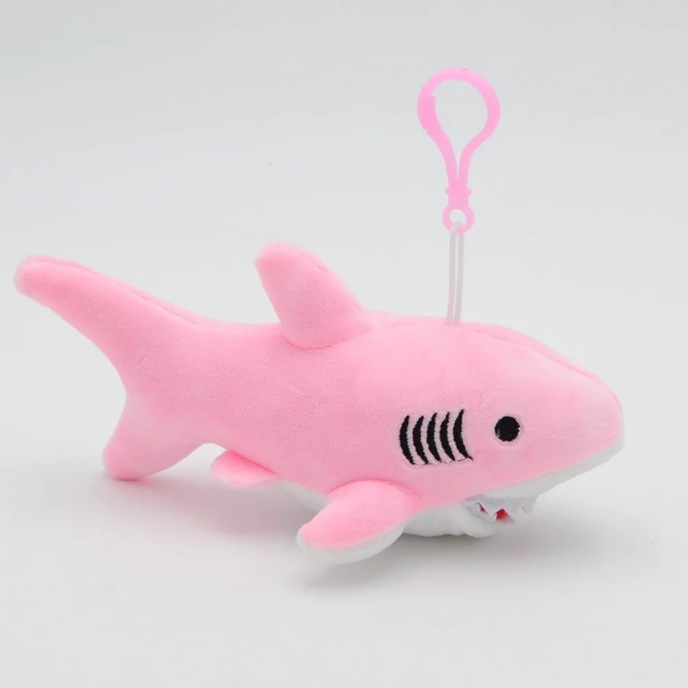 Cute 12cm 16cm Small Shark Plush TOY DOLL Stuffed Animals Plush Accessories Toy Pendant Baby Kid Gift Keychain Ornaments