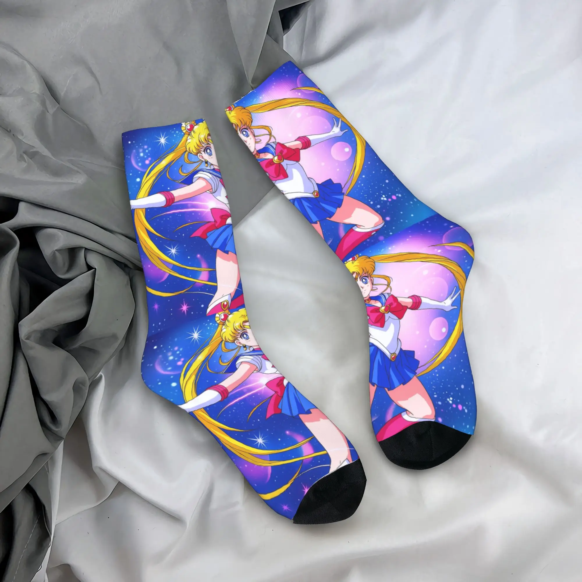 

Мужские носки, чулки Sailors Moons, весенняя новинка, средние мягкие носки, дизайнерские велосипедные нескользящие носки