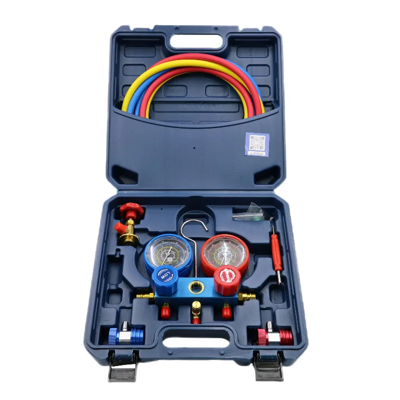 

Suitable for factory wholesale automotive air conditioner refrigerant meter group R134 snow pressure instrument group plus fluor