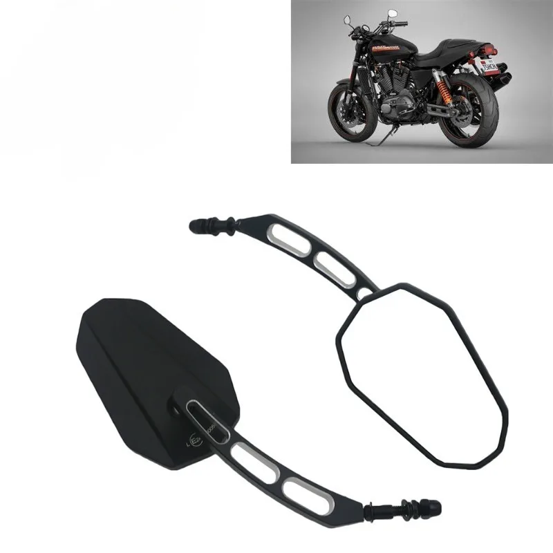 

Motorcycle Rear View Mirror Rear View Side Mirrors for Harley Touring Road King Sportster XL883 1200 Fatboy Dyna Softail