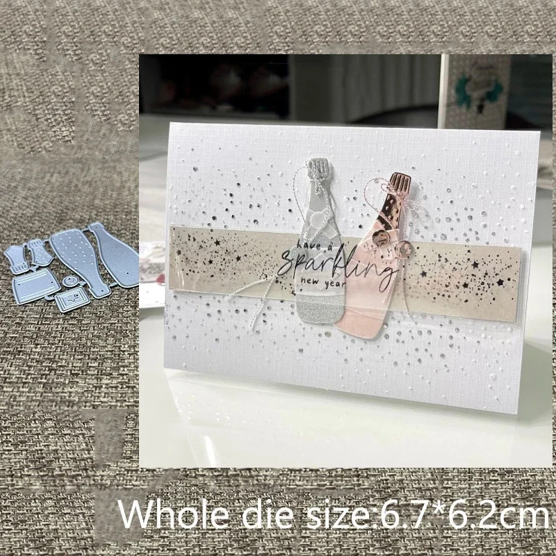 

Металлическая вырубная форма XLDesign Craft для декора бутылок Prosecco, вырубка для скрапбукинга, тиснение для альбомов и бумажных открыток