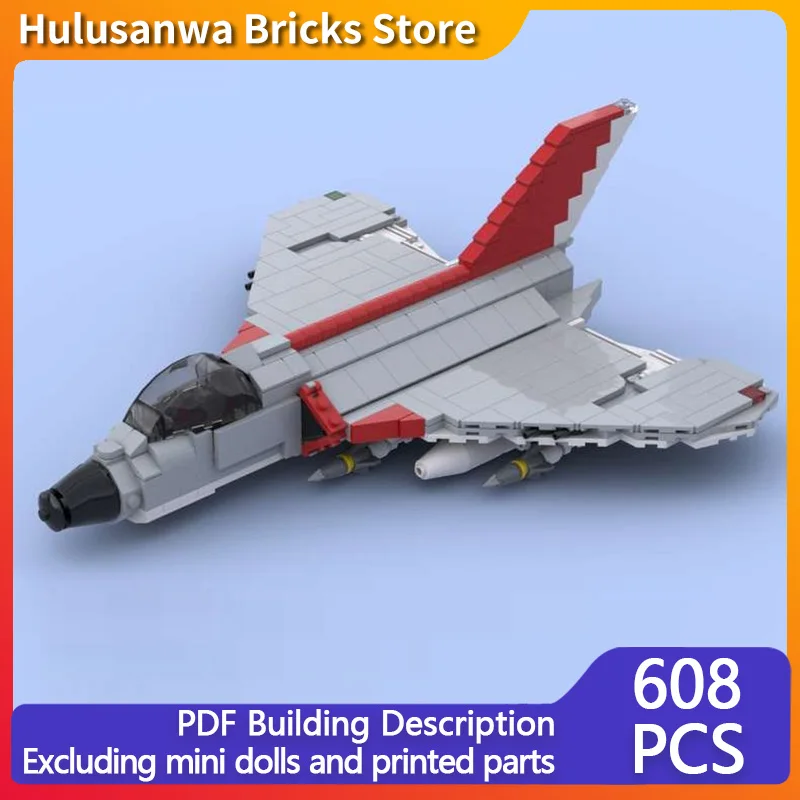 

F4D Skyray Modern Military Fighter Jets Model MOC Building Bricks War Equipment Modular Technology Gifts Holiday Children Toys