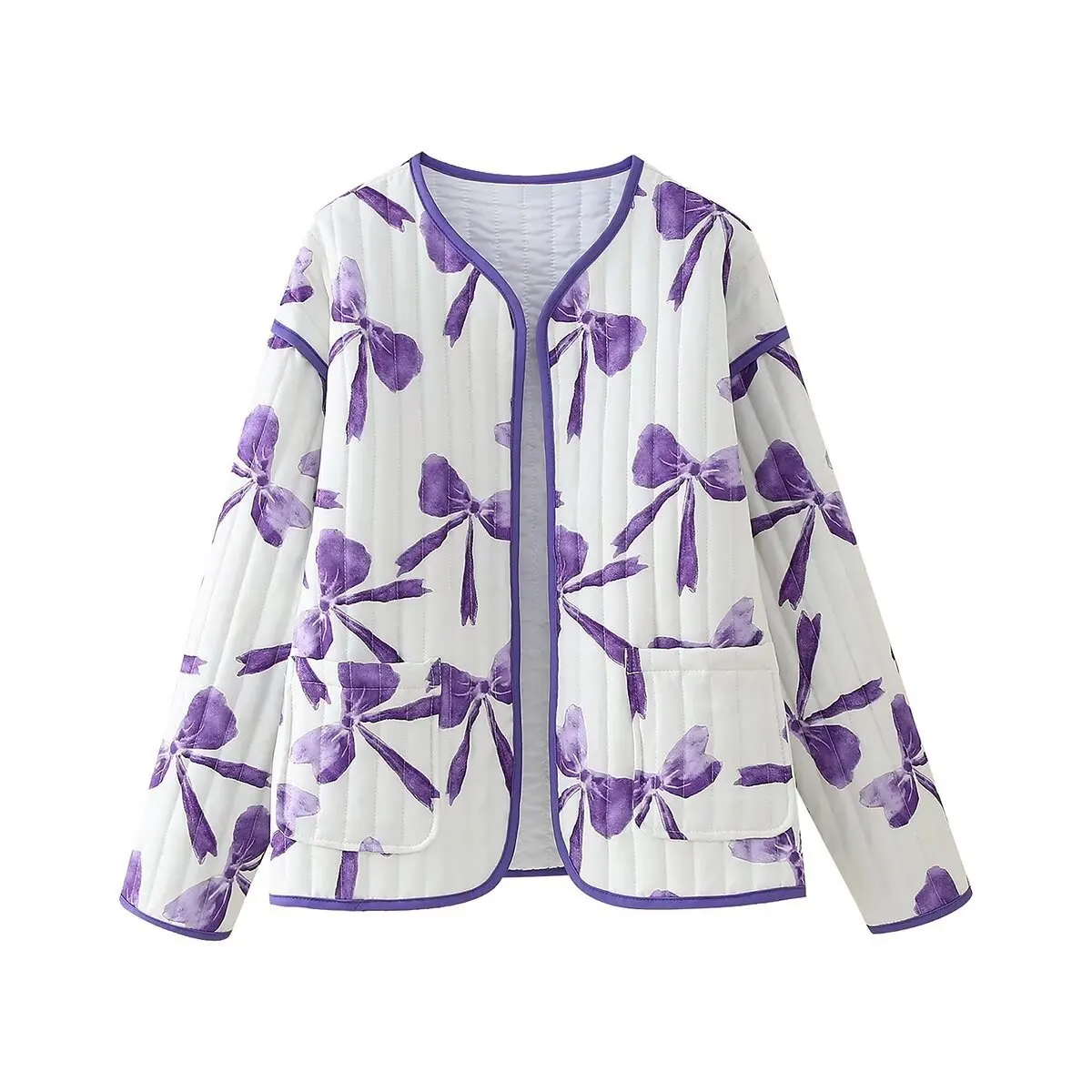 

Women's Printed Cotton-Padded Jacket Loose Fit New European American Style 6443