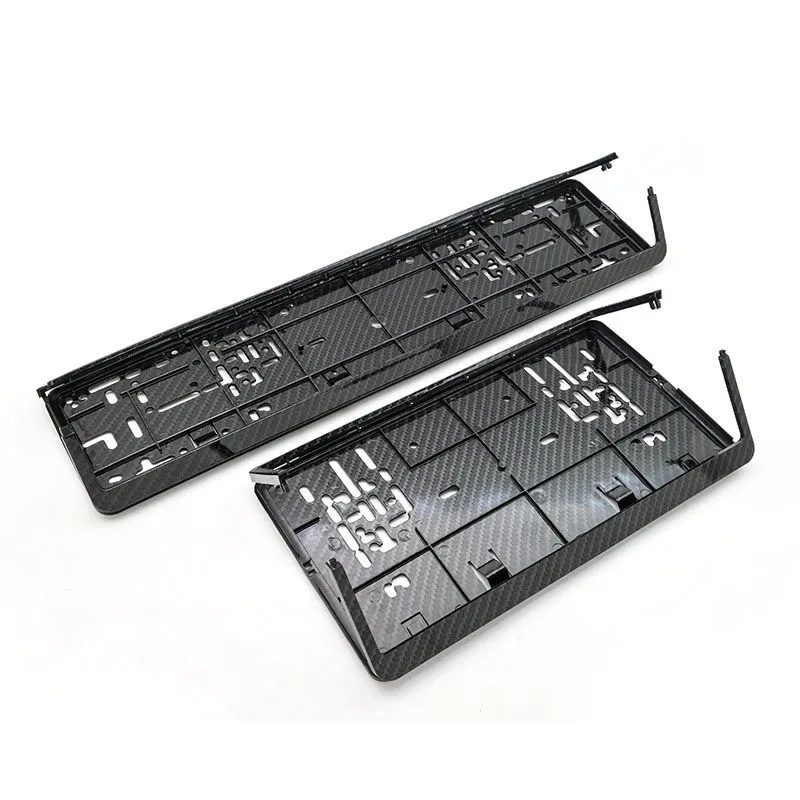 

Черный углеродный Европейский номерной знак рамка держатель для бирки