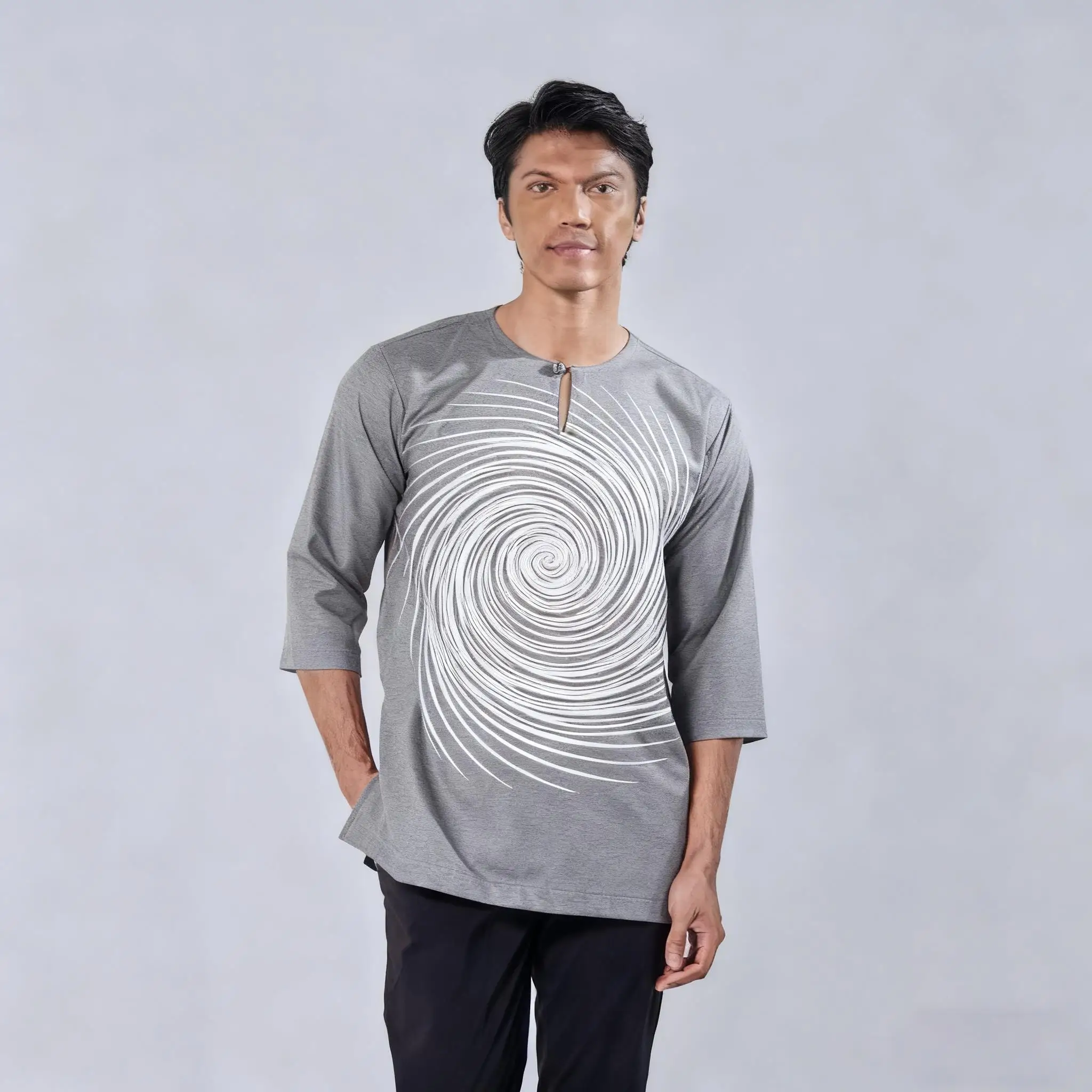 نسخة الشرق الأوسط نمط الشرق الأوسط شخصية مسلمة برونزية قصيرة الأكمام تي شيرت قمصان قميص مسلم #4