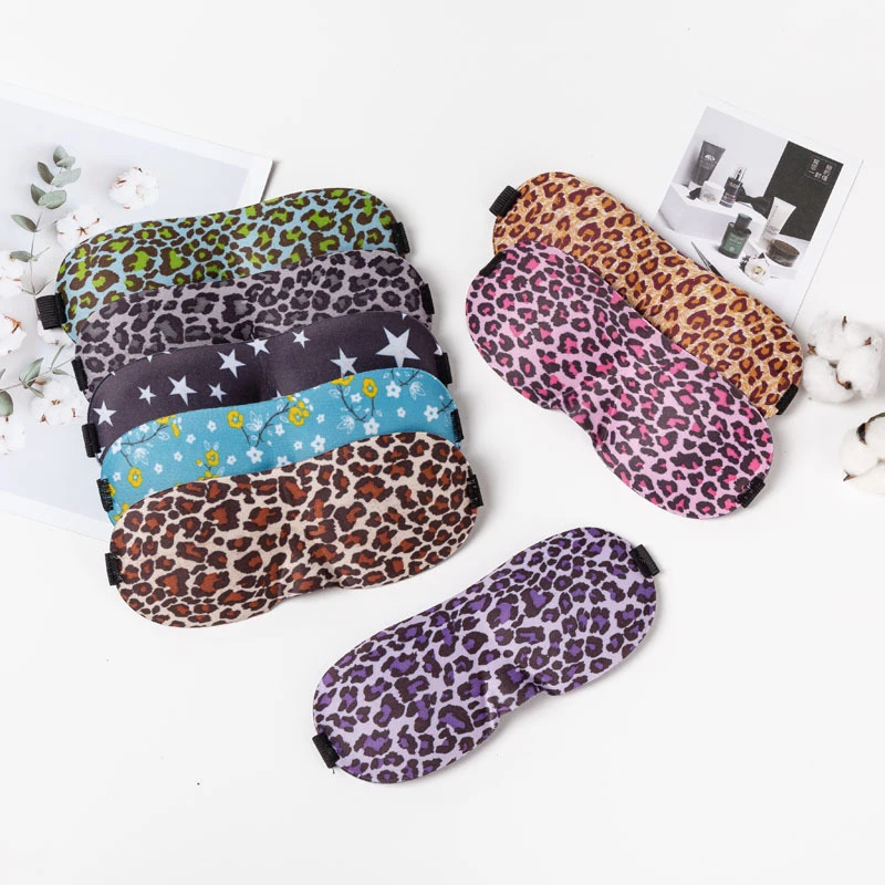 

3D Stereoscopic Leopard Spots Shading Eye Mask Comfortable Lightproof Eye Cover Night Dream Sleep Eye Patches for to Sleep Well