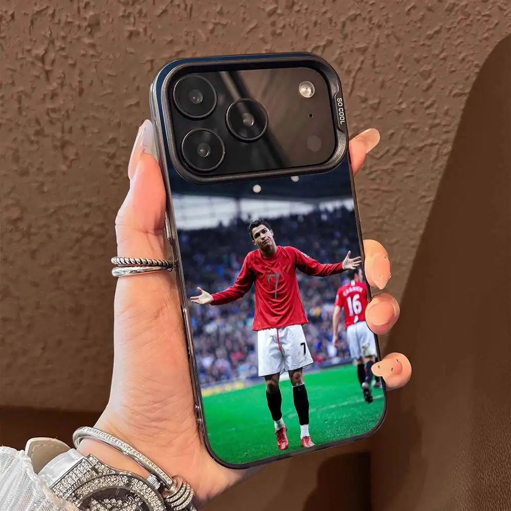 كرة القدم ل C-Cr7 R-ROnAlDo جراب هاتف آيفون 17,16,15,14,13,12,Pro,Max,Plus,E,SE4,Air,Mini Black IMD Box #2