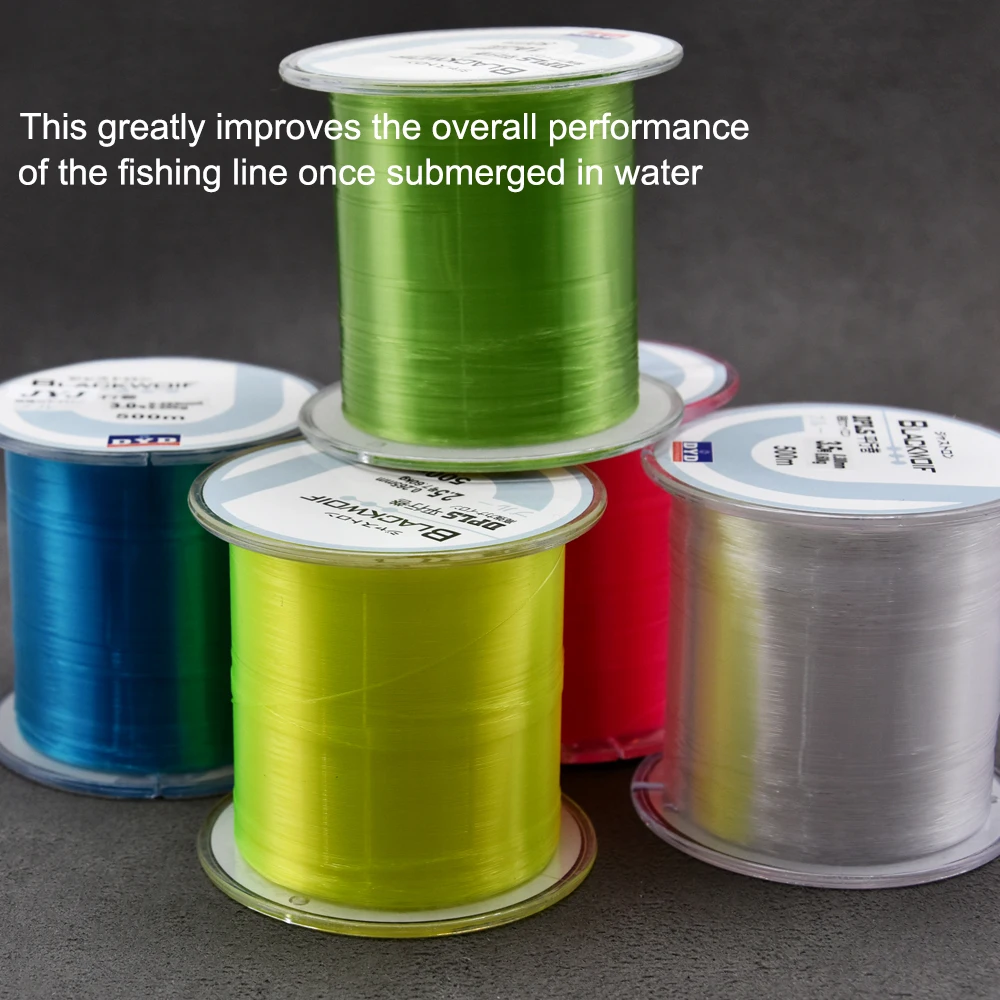 500 m japanische, langlebige Monofilament-Angelschnur aus Nylon für Felsen- und Süßwasserfischerei, 0,10 mm bis 0,47 mm Durchmesser, Angelzubehör – Detail 6