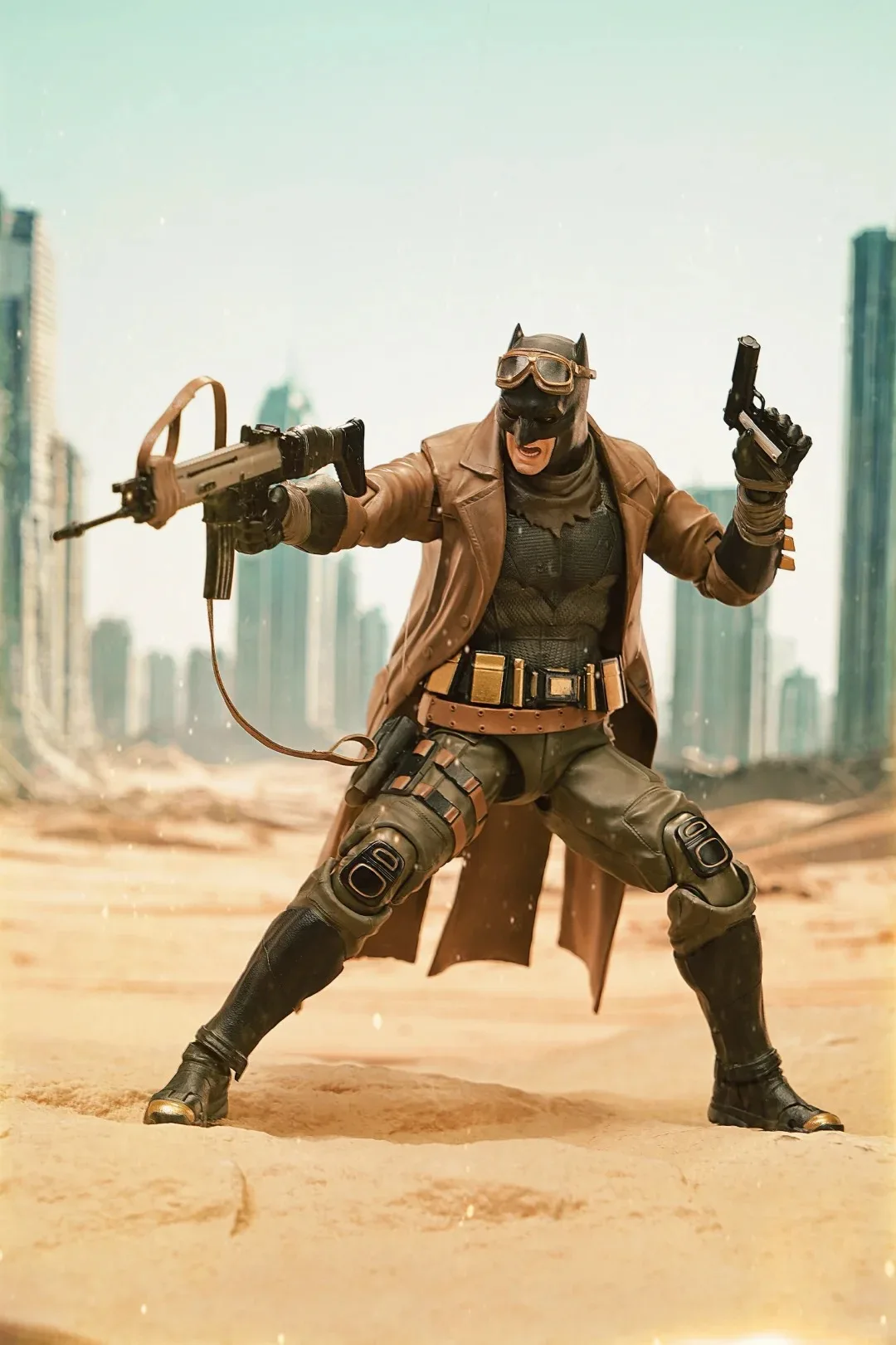 Knightmare Batman 1/9 Scale 19cm Action Figure Collectible Movable Toy With Multi-Accessories Custom Handmade Ornament