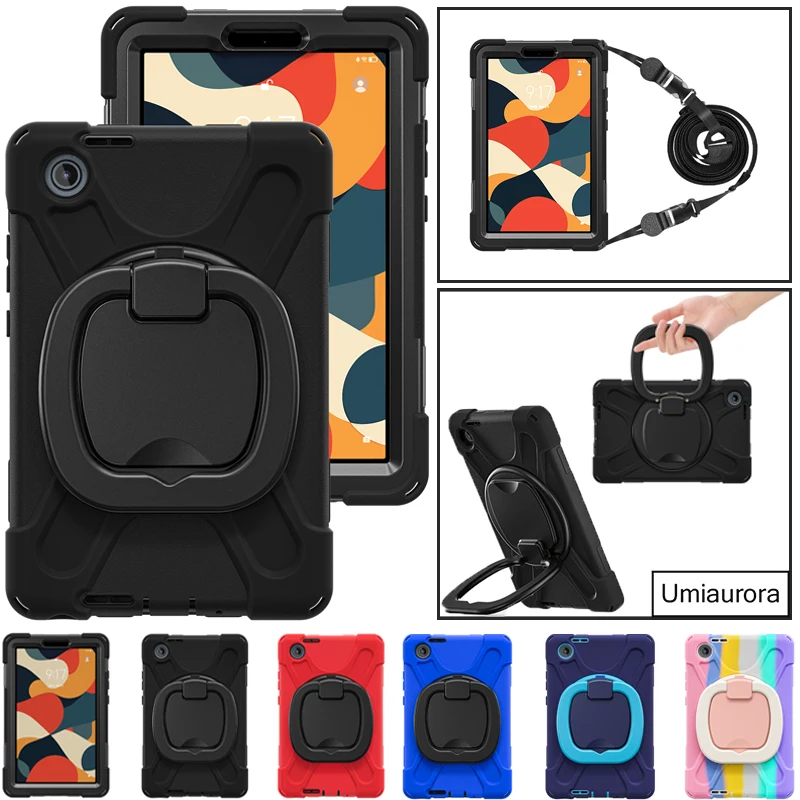 

For Lenovo Tab One 8.7" K9 8.7 inch 2025 TB305FU TB305XU Heavy Duty Rugged Tablet Case Handle Stand Strap Shockproof Cover Funda