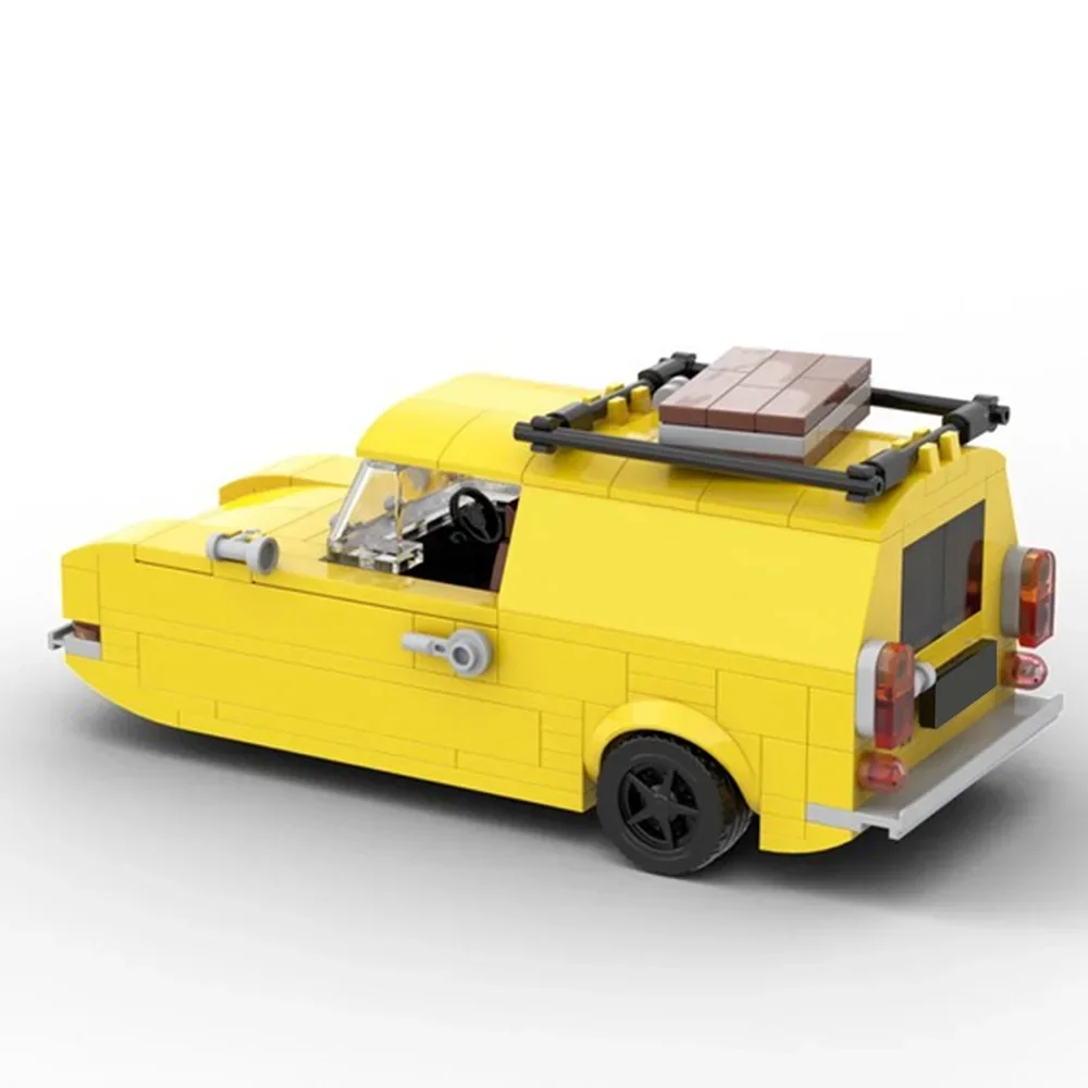 Série de velocidade clássico filme acessórios mini blocos de construção de carro amarelo MOC-39626 apenas tolos e cavalos regal veículo modelo brinquedo