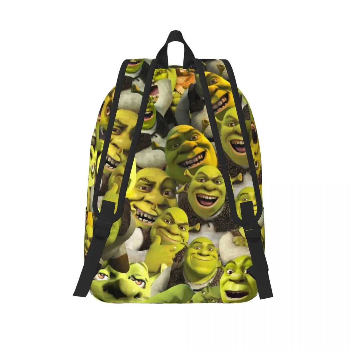 Retro Shreks Collage Backpack for Men Women Cool Student Hiking Travel Daypack Funny Movie Laptop Computer Canvas Bags Durable