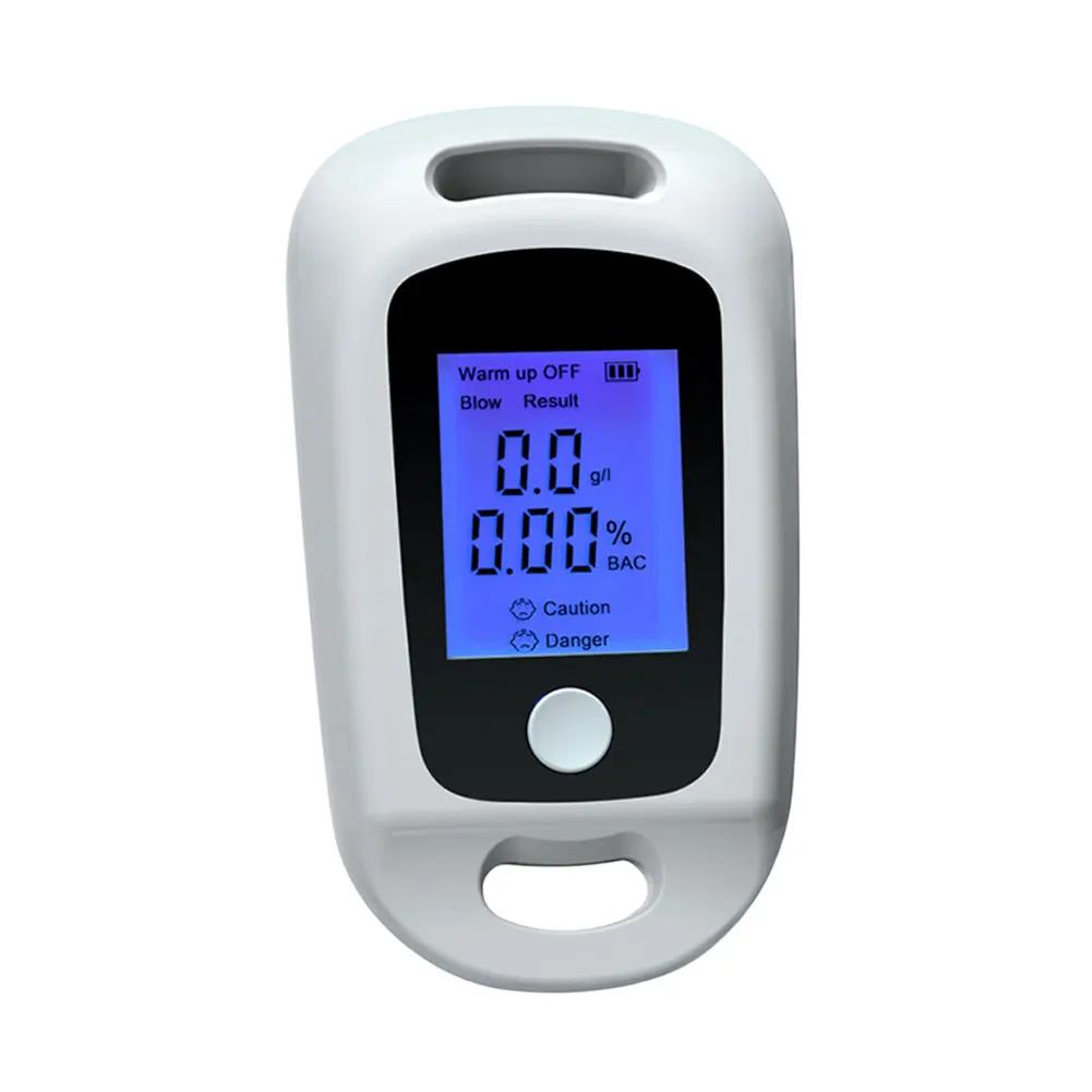 Portable Alcohol Tester Breath Alcohol Tester USB Rechargeable Mini Alcohol Breathalyzer LCD Display Professional Grade Accuracy