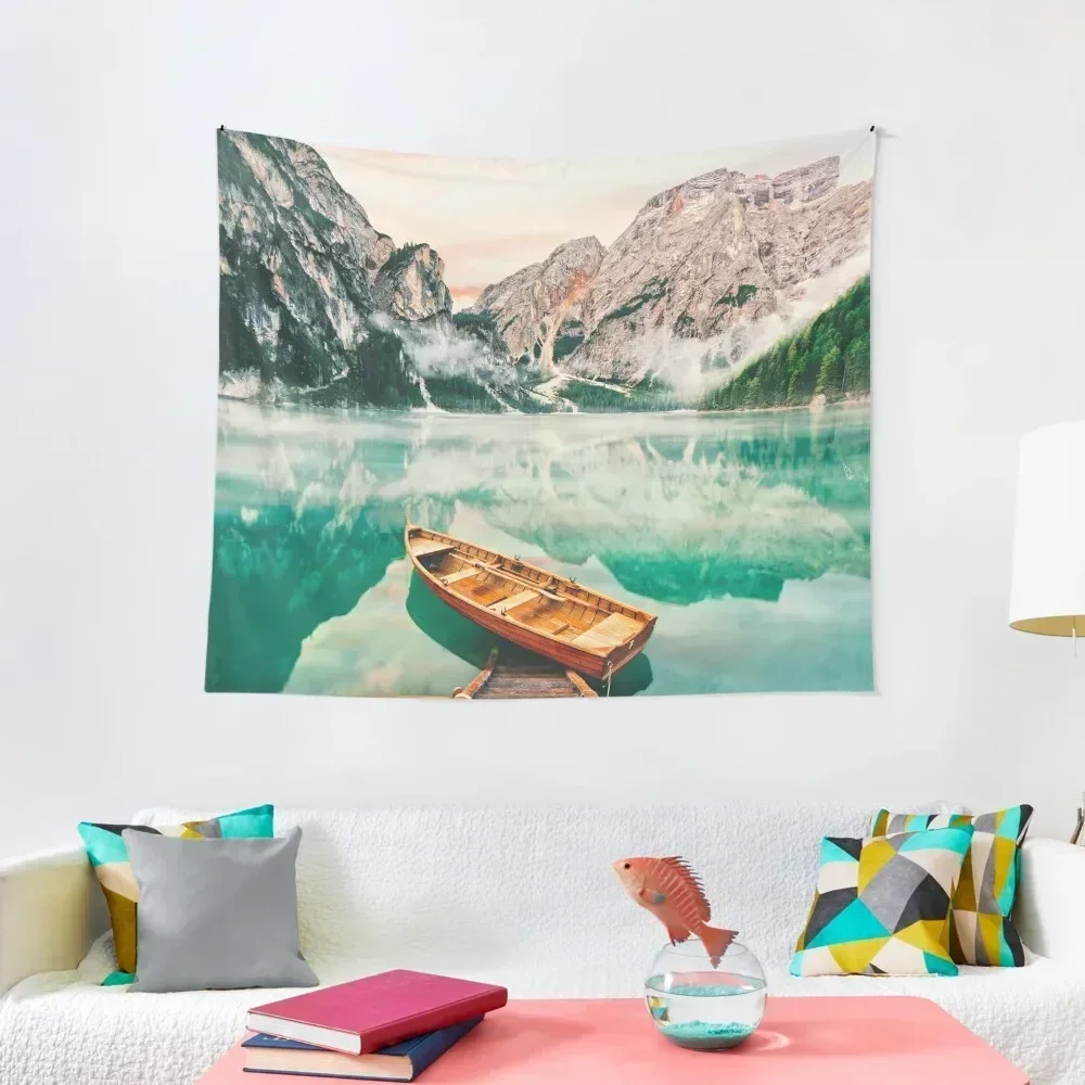 

Live the Adventure - Lago Di Braies XVII Tapestry Japanese Room Decor Wall Decorations Bedroom Decor Aesthetic Tapestry