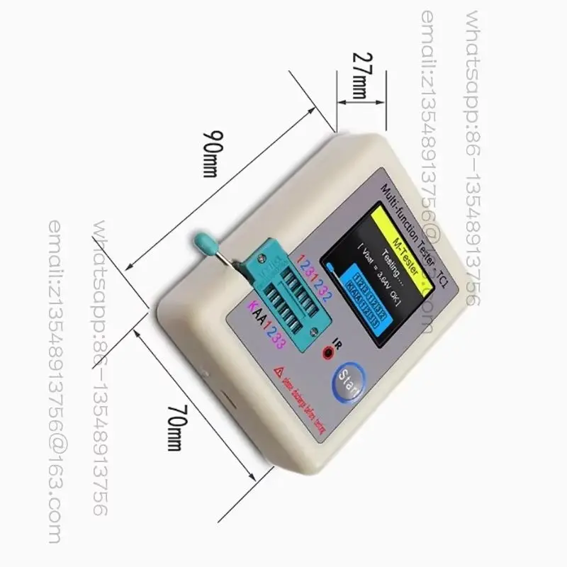 

Многофункциональный тестер транзисторов TC1 Тестер емкости диодов с полноцветным экраном и готовым дисплеем