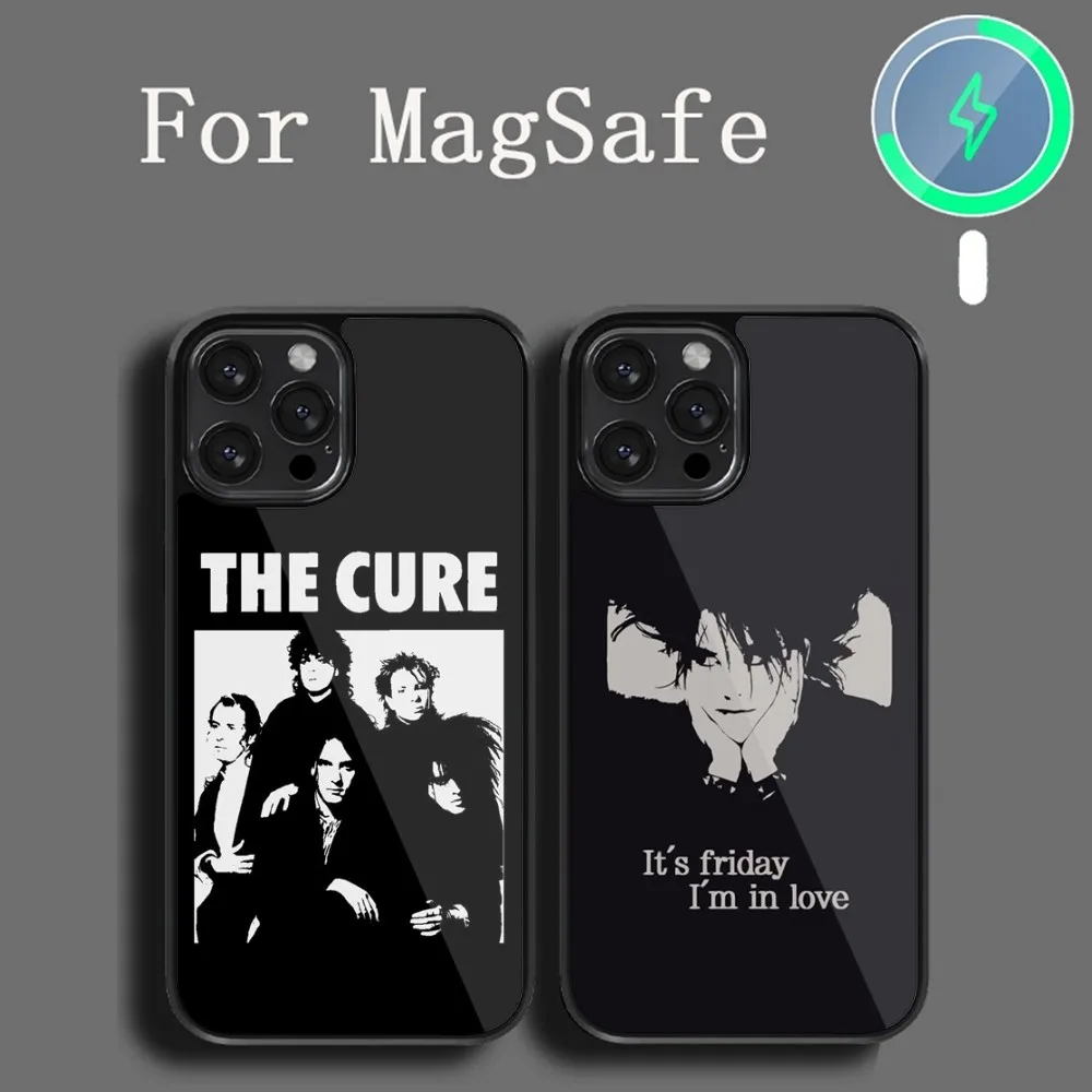 T-The C-Cure R-Robert S-Smith Phone Case For iPhone 14 13 12 11 15 Pro Max Plus Magsafe Magnetic Cover