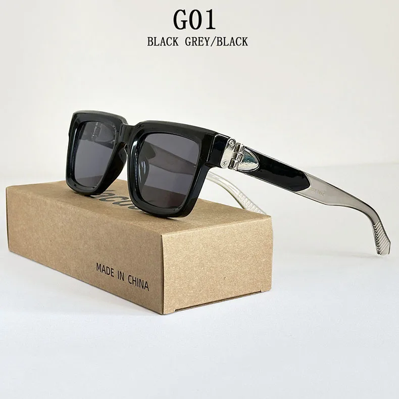 Millionär Quadratische Sonnenbrille Männer Vintage Luxus Sonnenbrille 2025, trendige Mode Gläser Gafas De Sol Hombre Lunette Soleil Femme – Detail 1