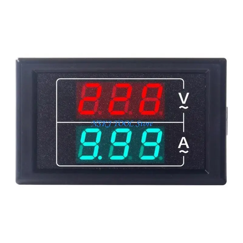 

L8RC Amp Monitors Tester Double LED Digital Display Current Meter Panel