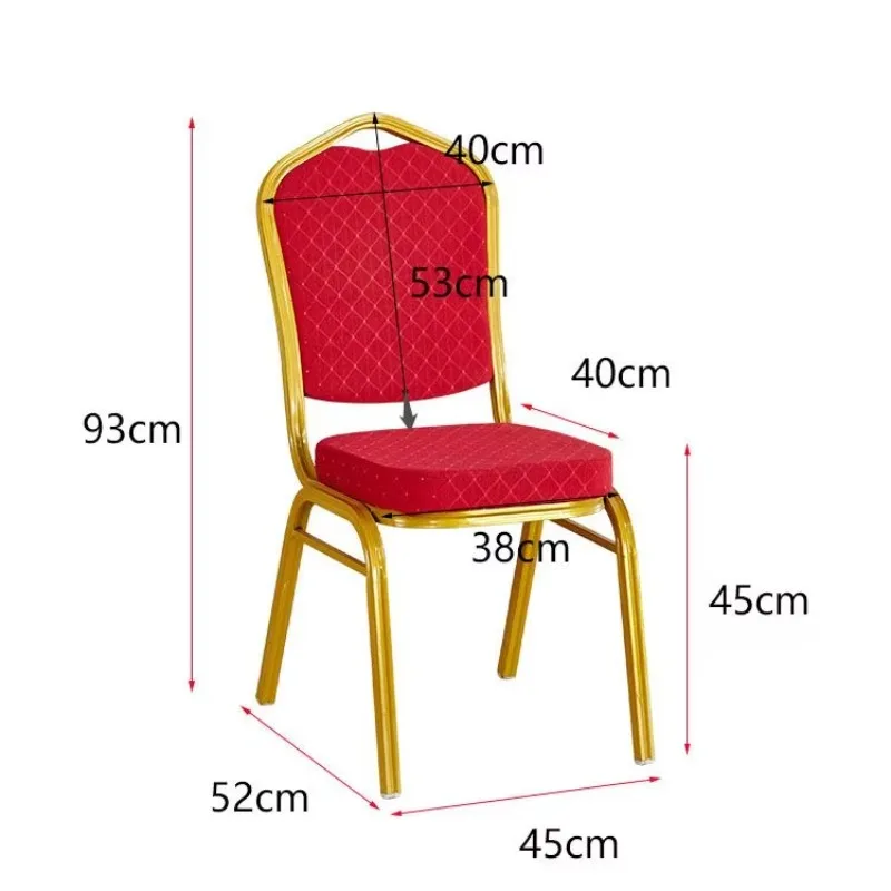 High Quality Aluminum Hotel Lobby Table Dining Chairs Event Wedding Chair Banquet 