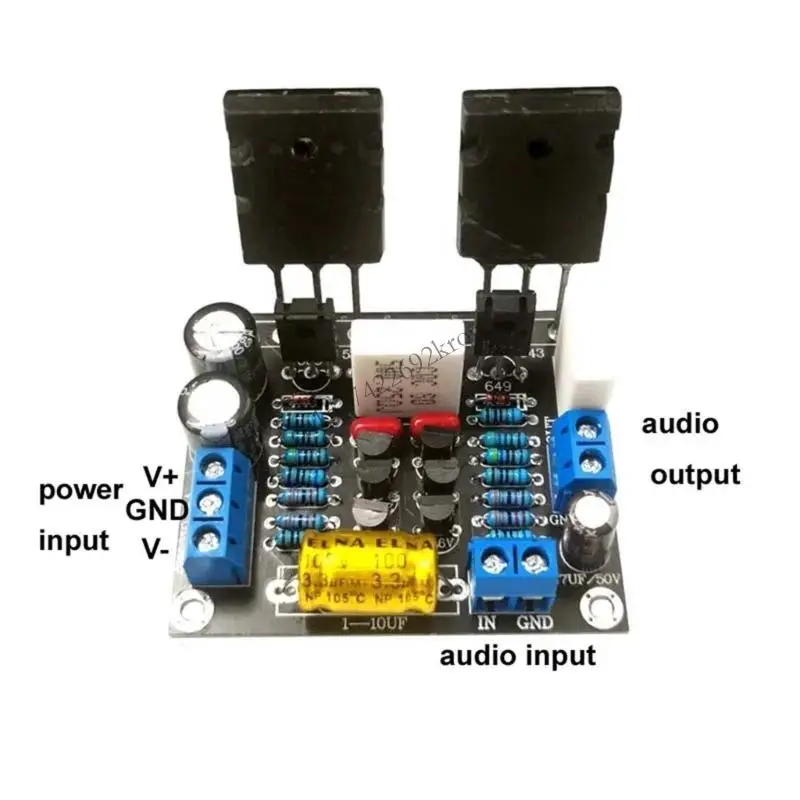 2SC5200+2SA1943 100W HIFI Sound Power Amplifier Board 100W Output Perfect for Home Sound Application Accessories view 3
