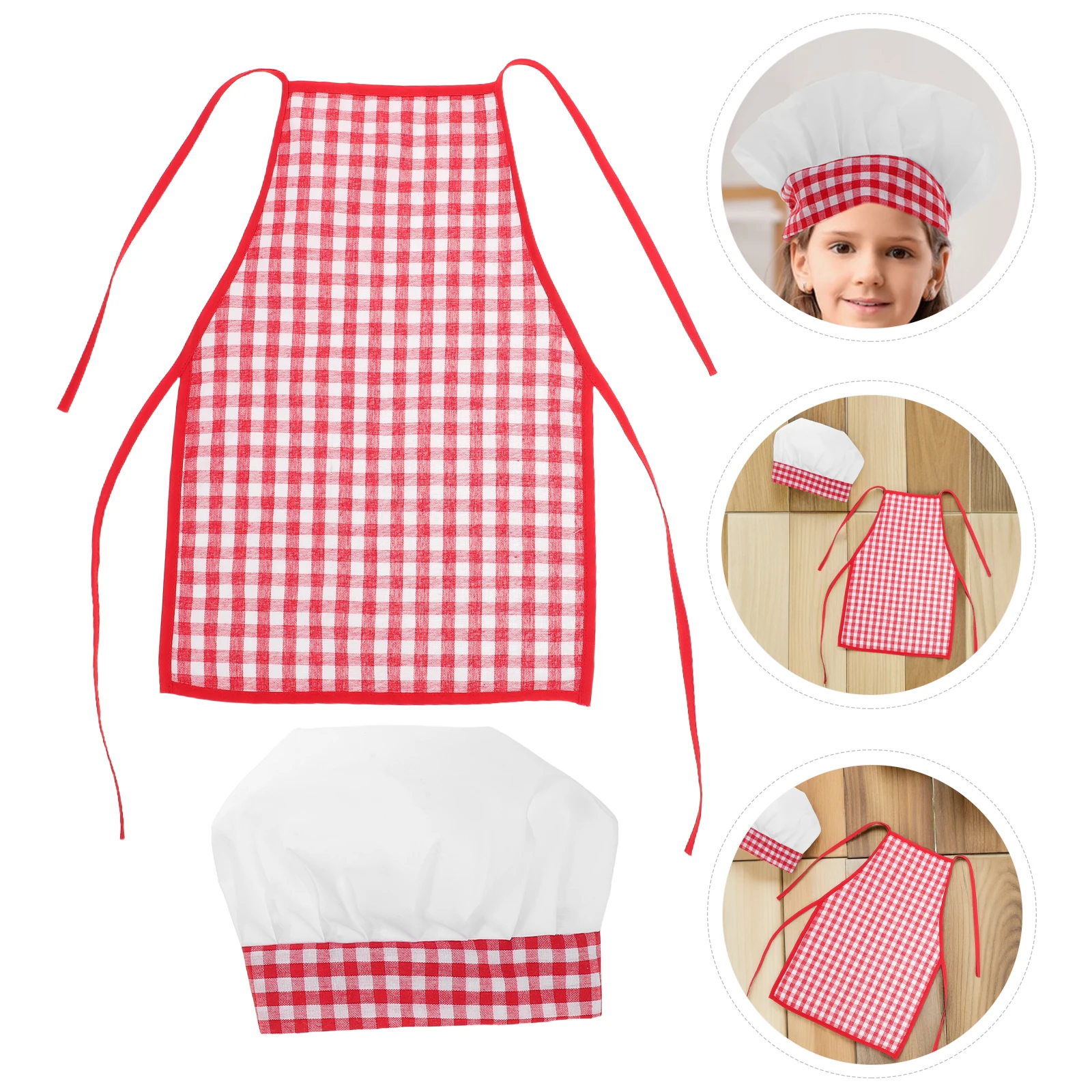 

1 Infant Chef Costume Toddler Outfit Baby Apron Hat Newborn Photography Cooking Playwear 1-3 Months Kitchen Role Play Set Kids