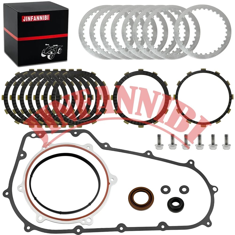 Clutch Kit & Primary Gasket Set for Harley Dyna Street Bob Wide Glide 2006-2013 2014 2015 2016 2017
