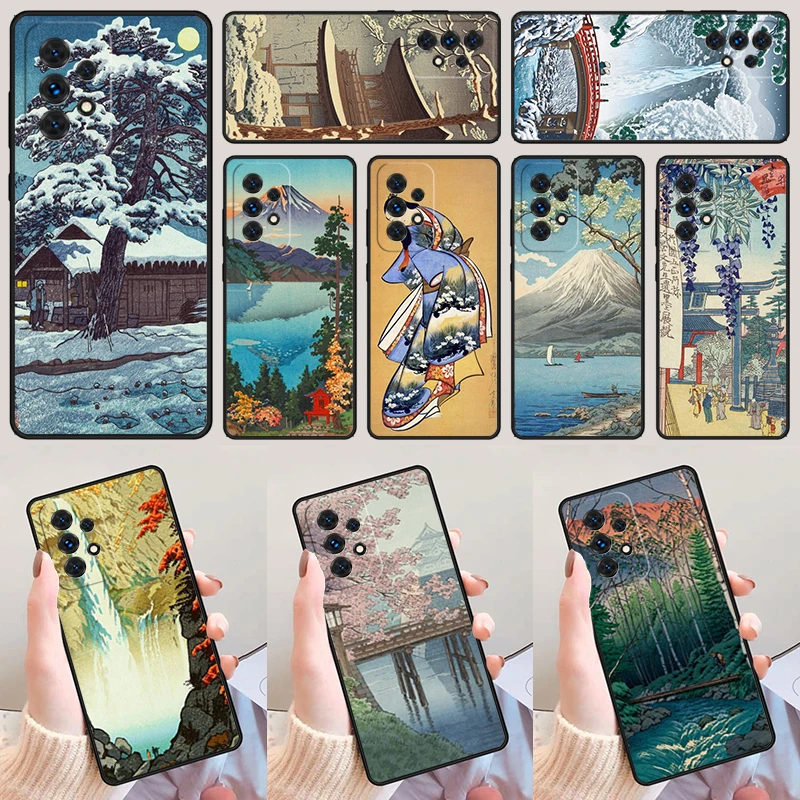 Ukiyo-e World Digital For Samsung Galaxy A52 A72 A73 A20e A21S A50 A70 A11 A12 A42 A31 A40 A51 A71 A32 A80 A91 Phone Case Cover