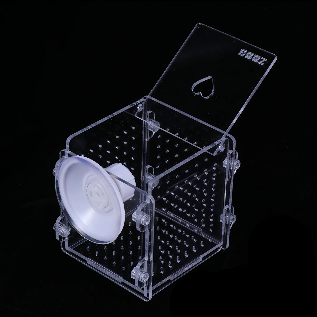 

2Pcs Fish Acrylic Breeding Isolation Box Aquarium Hatchery Cage Baby Fry Protection Tool for Sick Pregnant Fish Tank