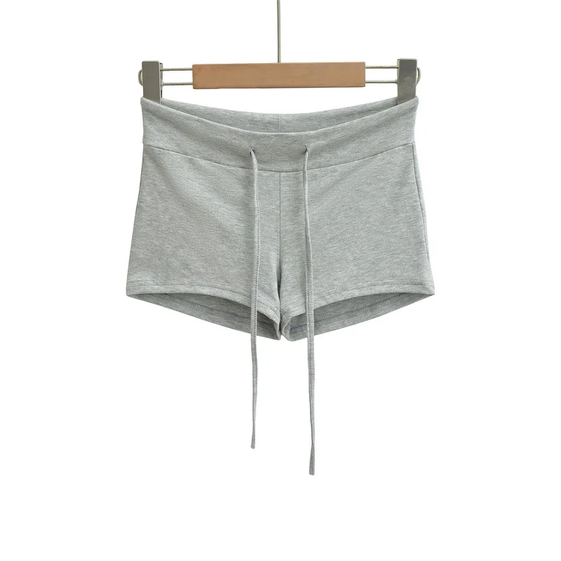 2608 26 Summer Casual Sports Shorts Hot Pants Outdoor Wear Lounge Pants Y2K Streetwear Drawstring High Waist Butt Lifti