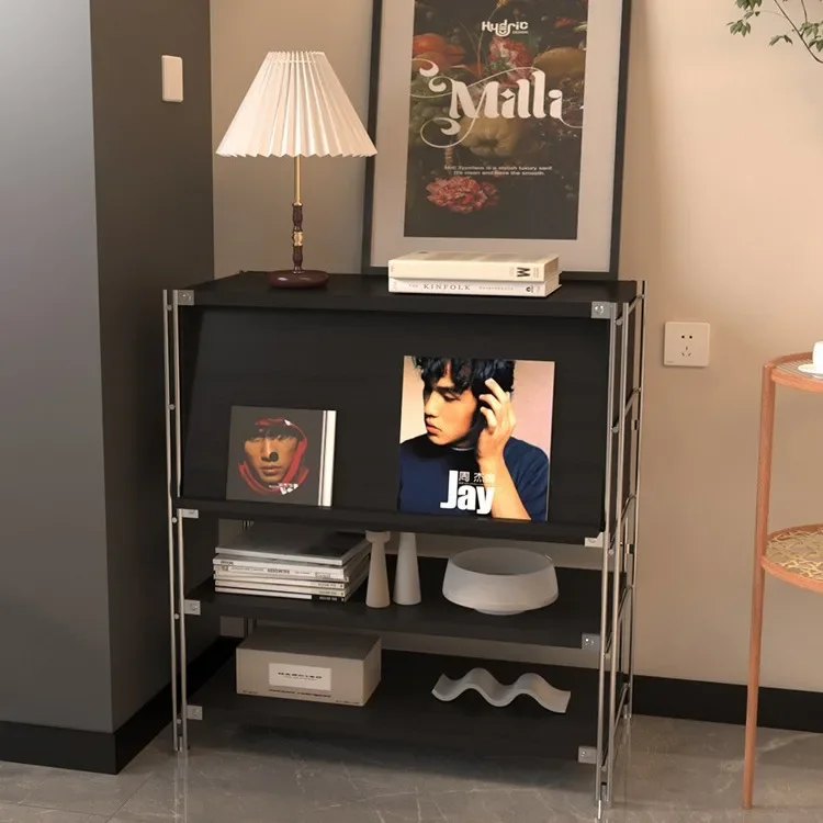 خزانة جانبية، طراز شمالي، بسيط، باب قلاب، متعدد الوظائف، خزانة، غرفة المعيشة، المطبخ #2