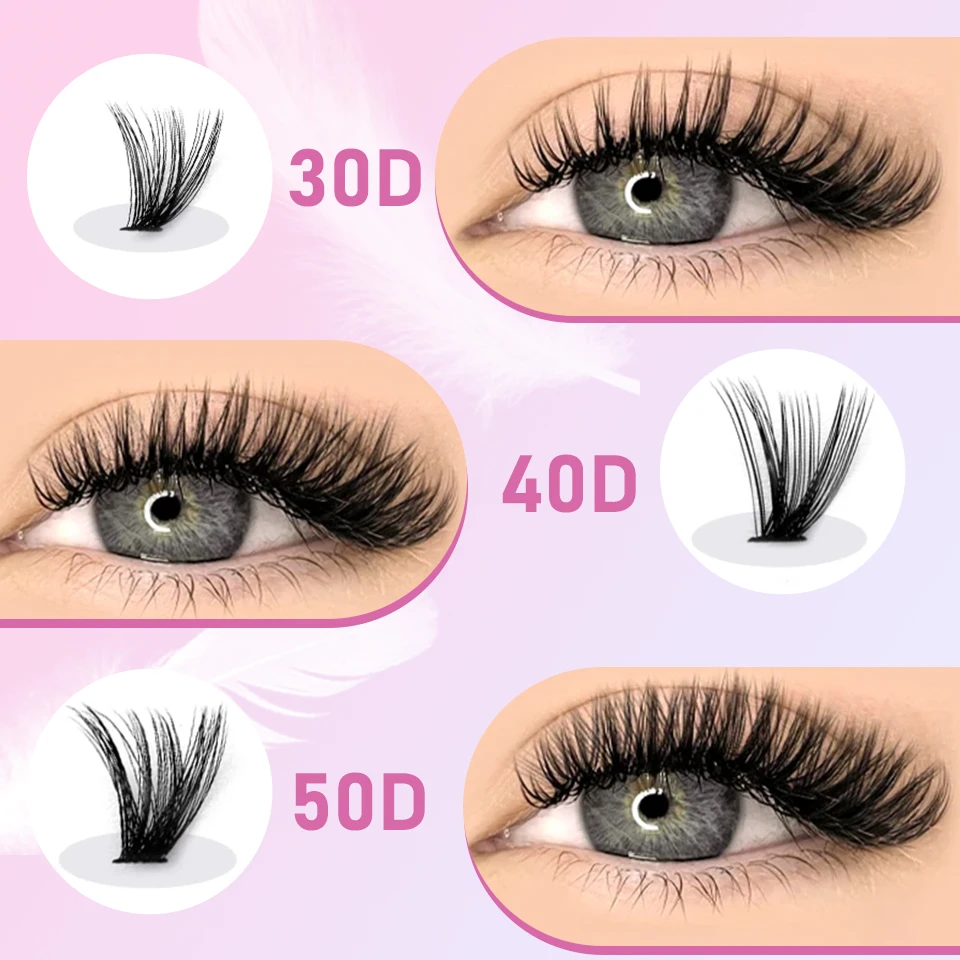 640 Fans Clusters Diy Wimpers Extensions Premade Volume 30d 40d 50d Clusters Wimpers Zachte Natuurlijke Wimpers Make-Up Cils