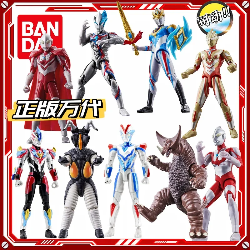 

Фигурка Bandai суперподвижная, Настольная аниме-модель игрушки для подарка, Ультрамен, Эйс, дек, Джек, галактика Victory, Тига, зоффи, гомора