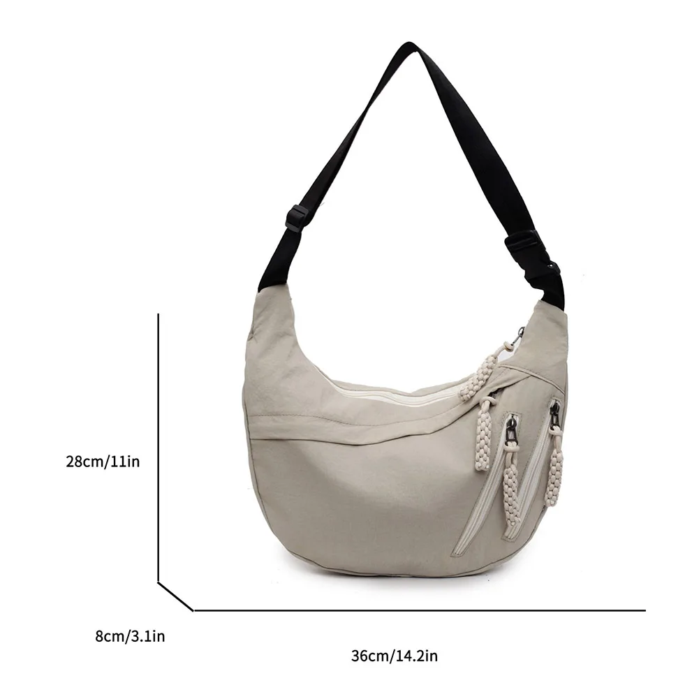 

Crescent Bag Large Capacity Shoulder Tote Handbag Casual Sling Bag for Women Outdoor Travel