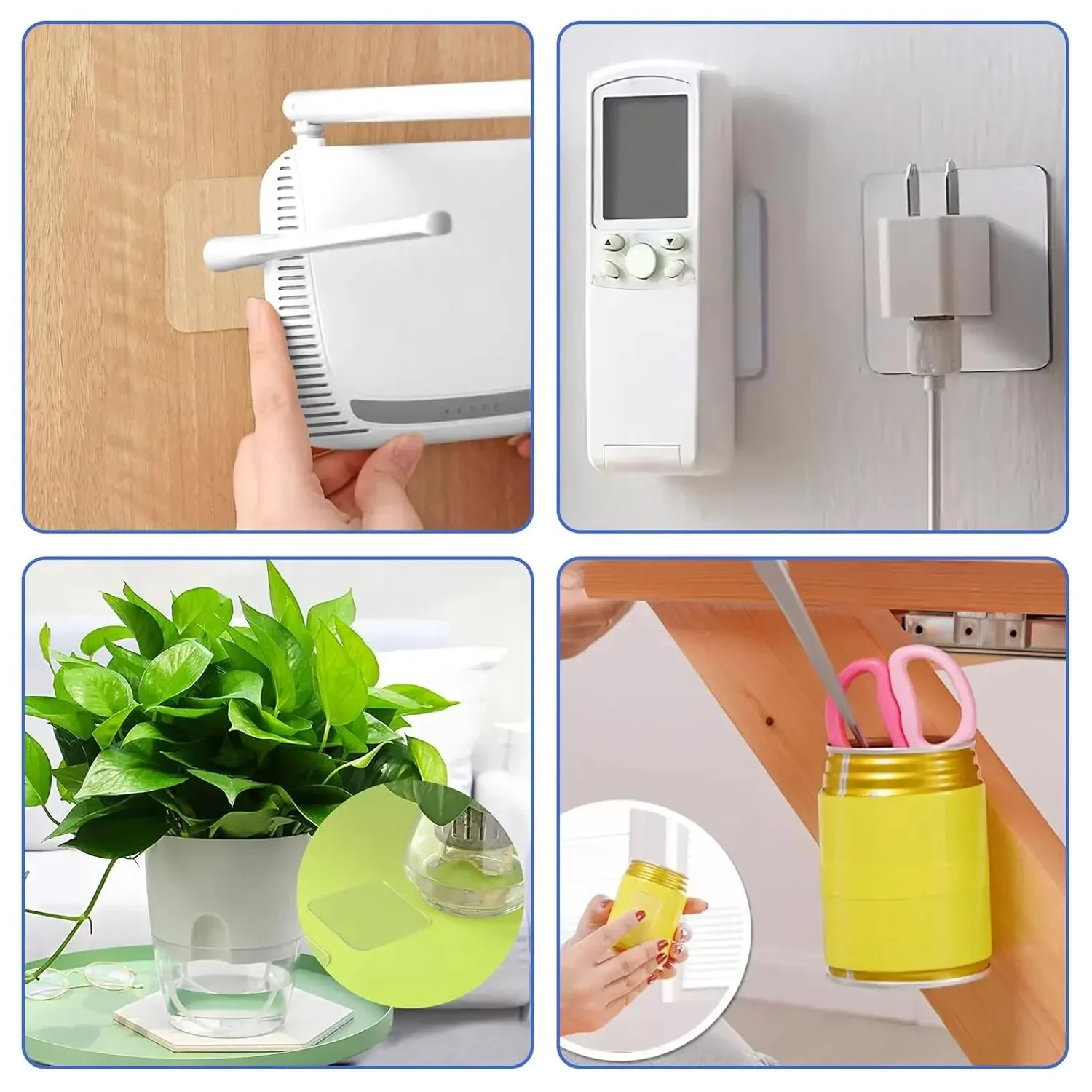 Wholesale Self Adhesive Double Sided Tape Square Wall Stickers Nano Transparent Traceless Waterproof Tapes for Bathroom Kitchen