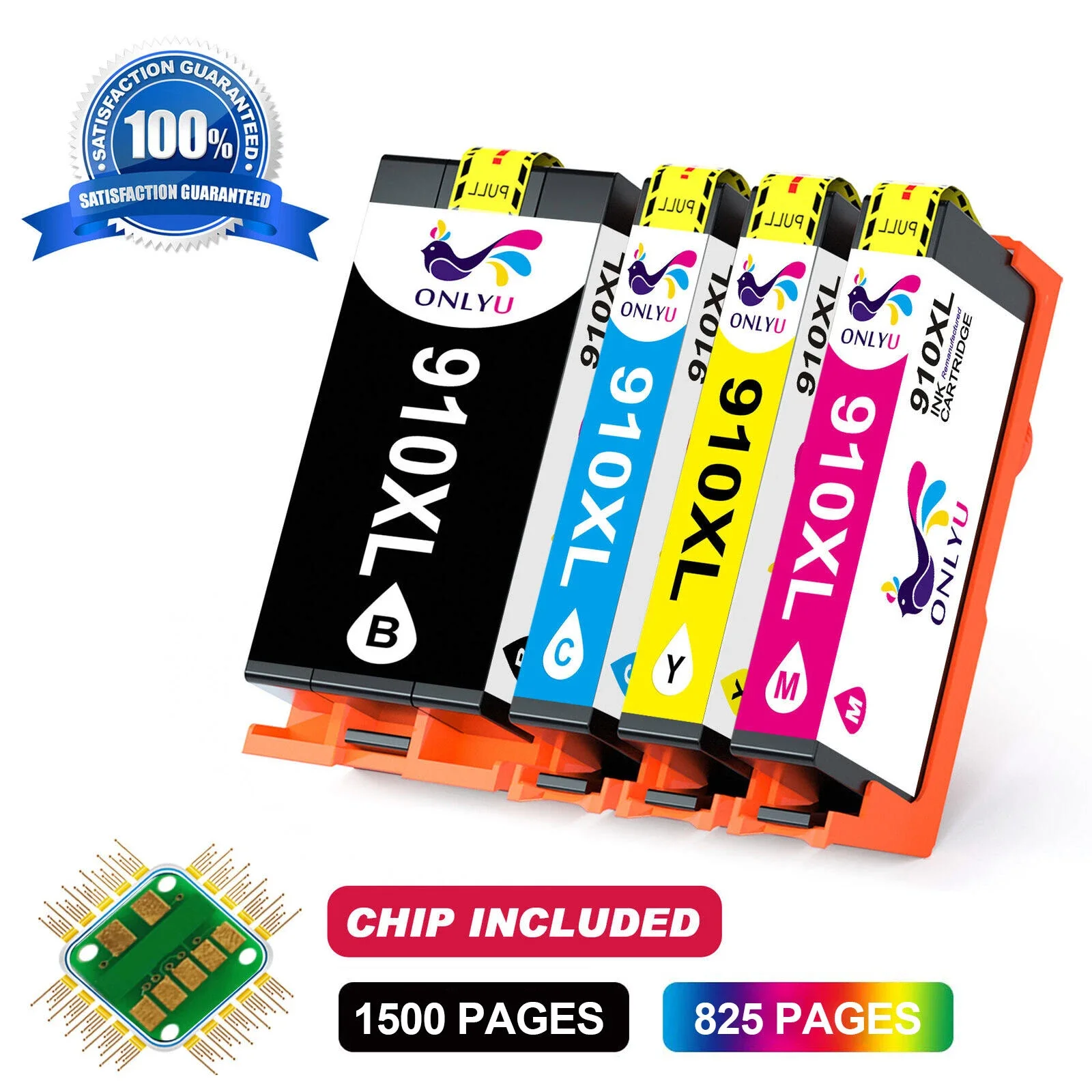 

4 шт. картриджи 910XL для OfficeJet Pro 8010 8015 8020 8021 8022 8025 8028